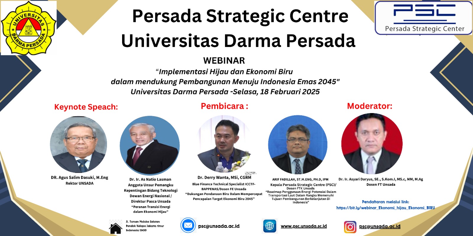 Webinar Ekonomi Hijau dan Biru: Langkah Strategis Menuju Indonesia Emas 2045